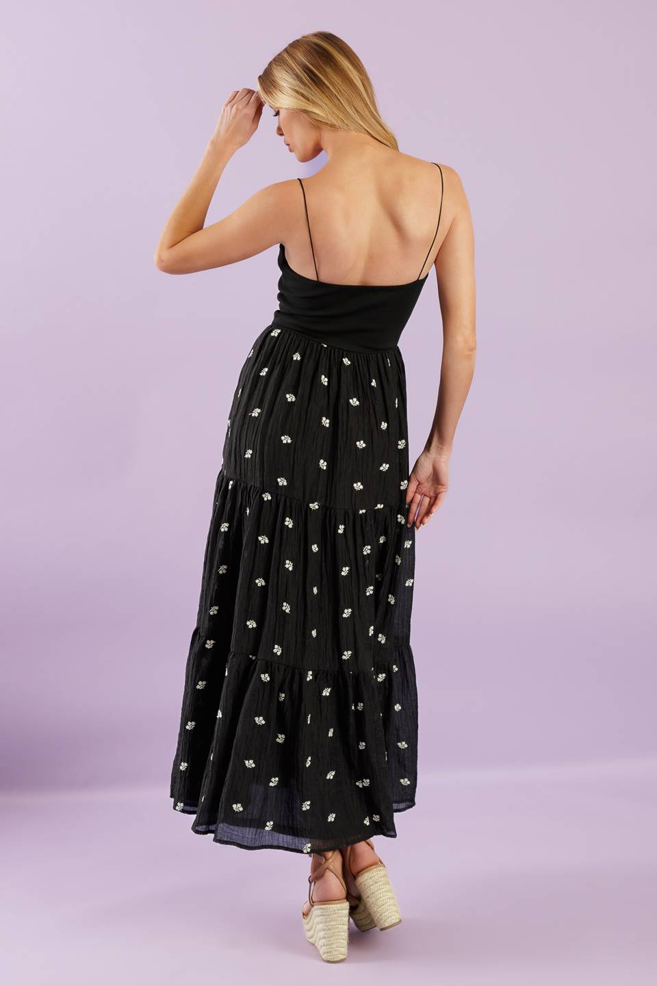 FADE INTO YOU WOVEN MIDI DRESS Flying Tomato